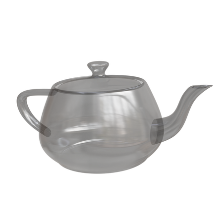 Abstract Glass Teapot  3D Icon