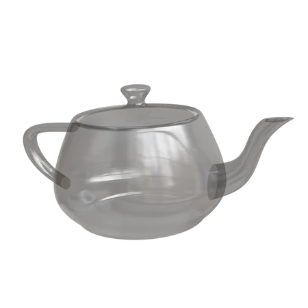 Abstract Glass Teapot  3D Icon
