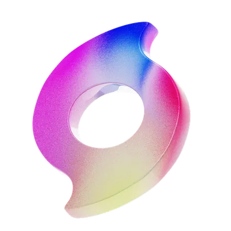 Abstract Hole Shape  3D Icon