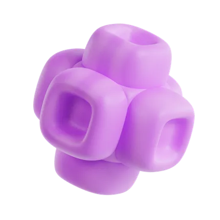 Abstract Hollow Cube  3D Icon