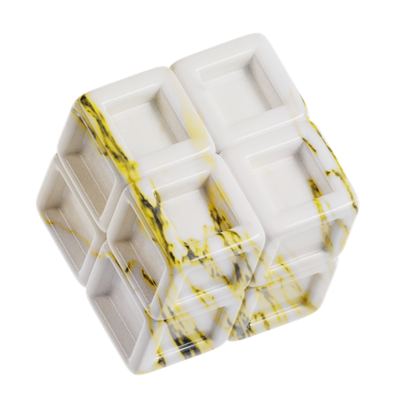 Abstract Hollow Cube  3D Icon