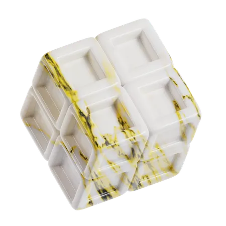 Abstract Hollow Cube  3D Icon