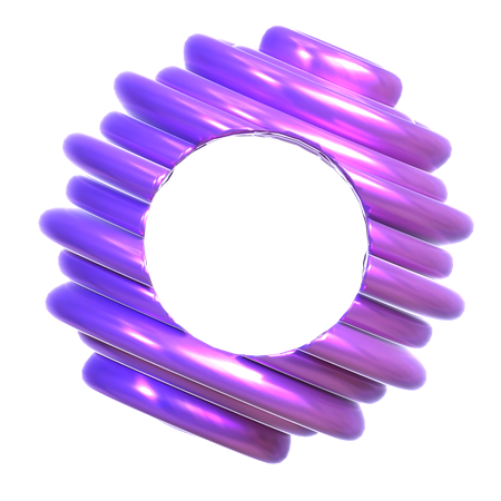 Abstract Holographic Shape  3D Icon