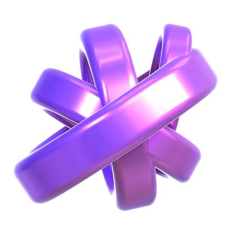 Abstract Holographic Shape  3D Icon