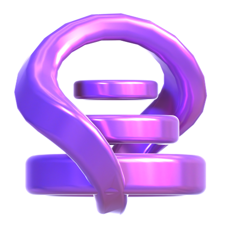 Abstract Holographic Shape  3D Icon