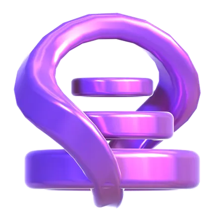 Abstract Holographic Shape  3D Icon