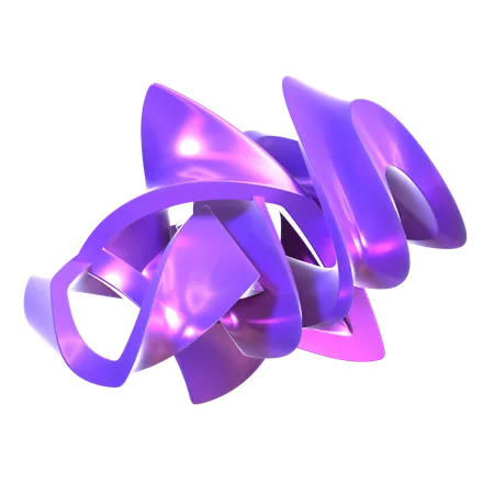 Abstract Holographic Shape  3D Icon