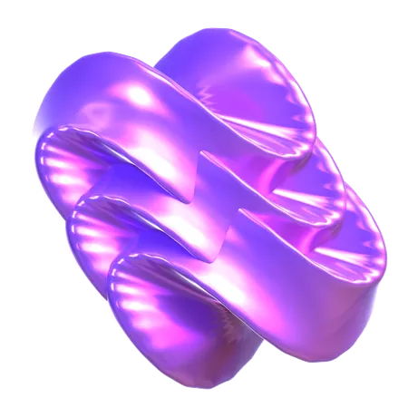 Abstract Holographic Shape  3D Icon