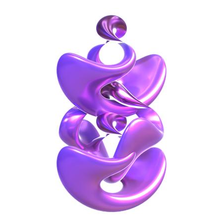 Abstract Holographic Shape  3D Icon