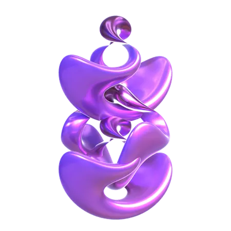 Abstract Holographic Shape  3D Icon