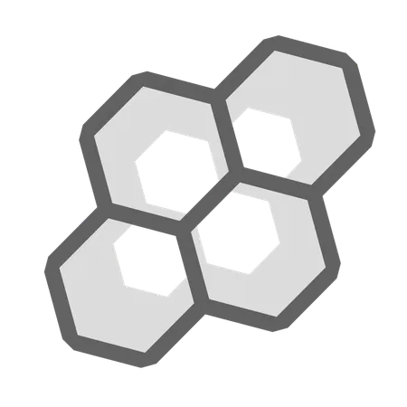 Abstract Honeycomb  3D Icon