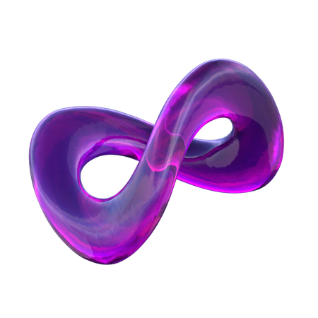 추상적 무한대  3D Icon
