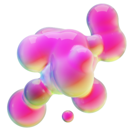 Abstract Liquid Shape  3D Icon