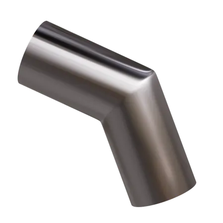 Abstract Metal Elbow Pipe  3D Icon