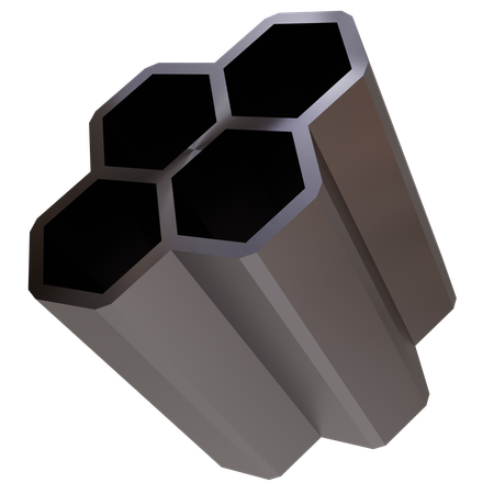 Abstract Metal Honeycomb  3D Icon