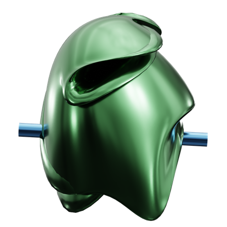 Abstract Metalic Emerald  3D Icon