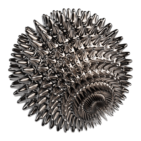 Abstract Metallic Sphere  3D Icon