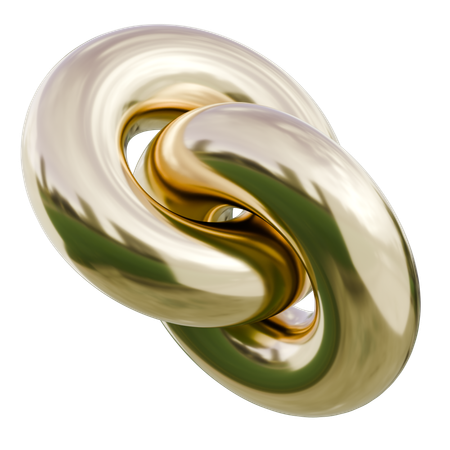 抽象的な金属渦巻き彫刻抽象的な形状  3D Icon