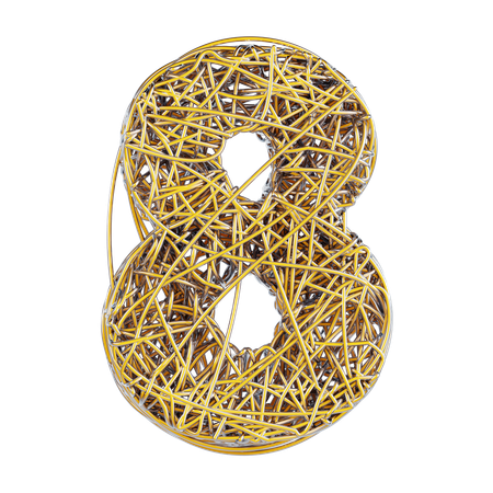 Abstract Number Eight  3D Icon