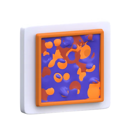 Abstract Painting 3 D Museum Icon 3D Icon