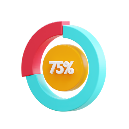 Abstract Pie  3D Illustration