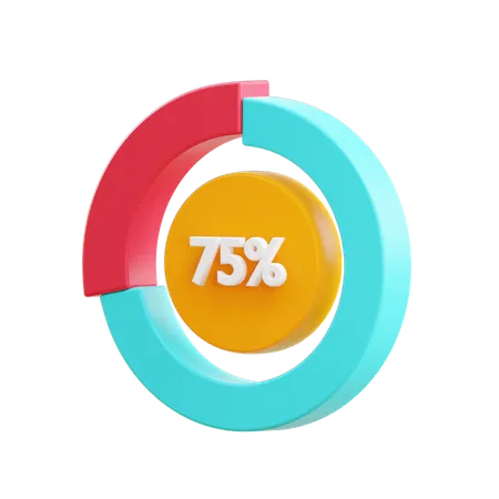 Abstract Pie  3D Illustration