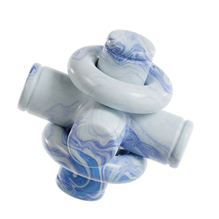 Abstract Pipe Marble  3D Icon