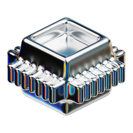 Abstract Pricessor  3D Icon