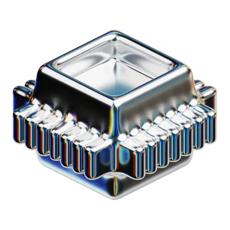 Abstract Pricessor  3D Icon