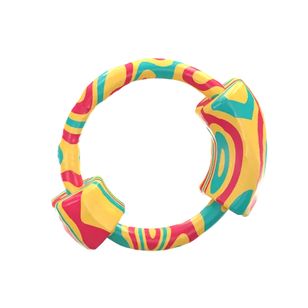 Abstract Ring  3D Illustration