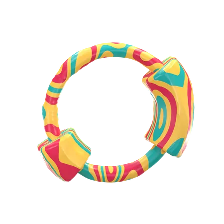 Abstract Ring 3D Illustration