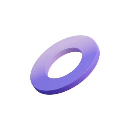 Abstract Ring Circle  3D Icon
