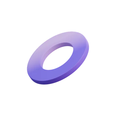 Abstract Ring Circle  3D Icon