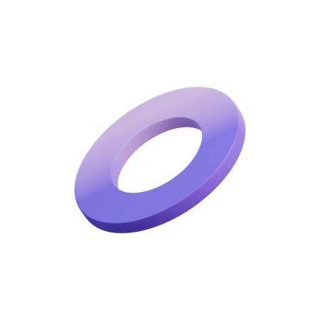 Abstract Ring Circle  3D Icon