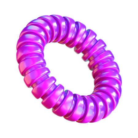 Abstract Ring Shape  3D Icon