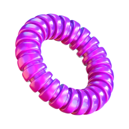 Abstract Ring Shape 3 D Icon 3D Icon