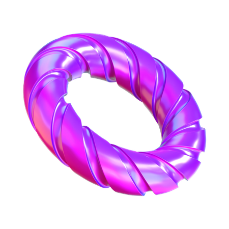 Abstract Ring Shape  3D Icon