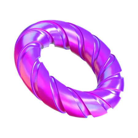 Abstract Ring Shape 3 D Icon 3D Icon