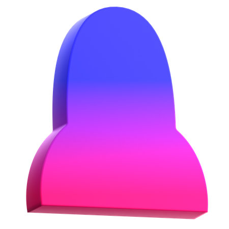 추상 로켓  3D Icon