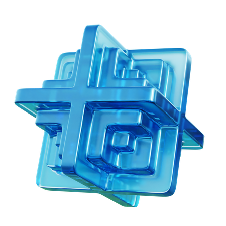 抽象的な形  3D Icon