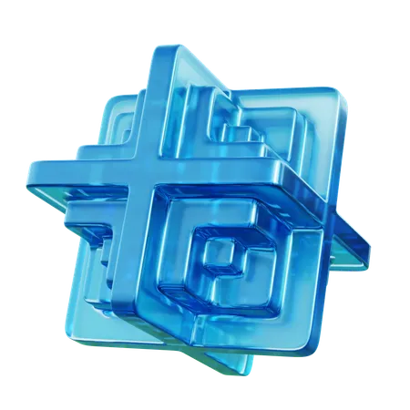 抽象的な形  3D Icon