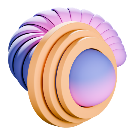 Abstract shape  3D Icon