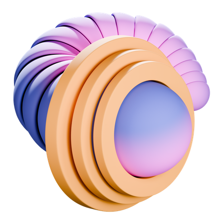 Abstract shape  3D Icon