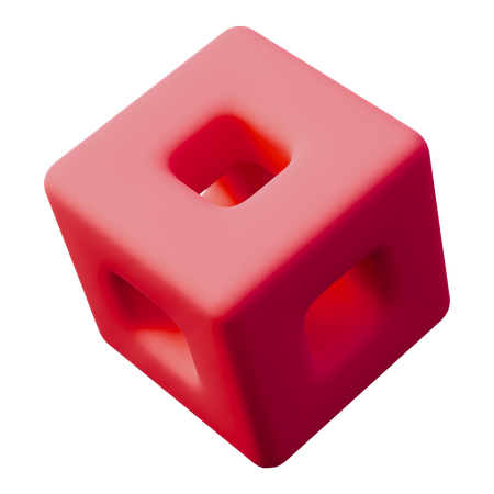 Abstract Shape Rectangular  3D Icon