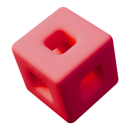 Abstract Shape Rectangular  3D Icon