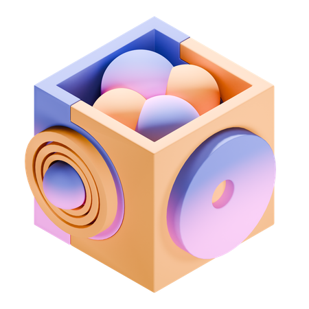 Abstract shapes  3D Icon