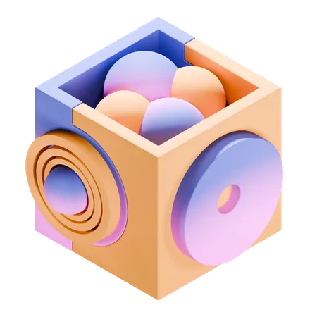 Abstract shapes  3D Icon