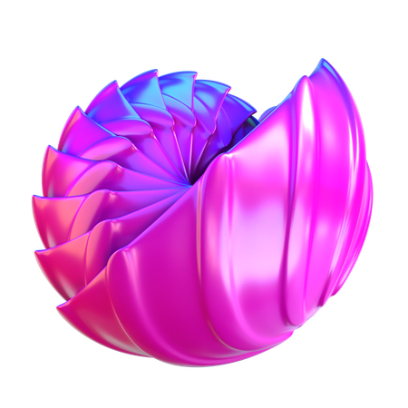 Abstract Shell Shape  3D Icon