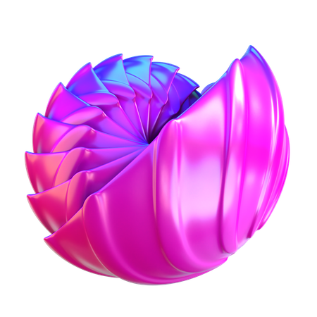 Abstract Shell Shape  3D Icon