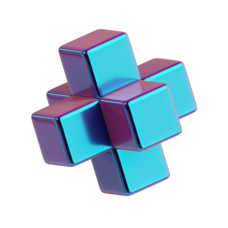 Abstract Six Sides  3D Icon